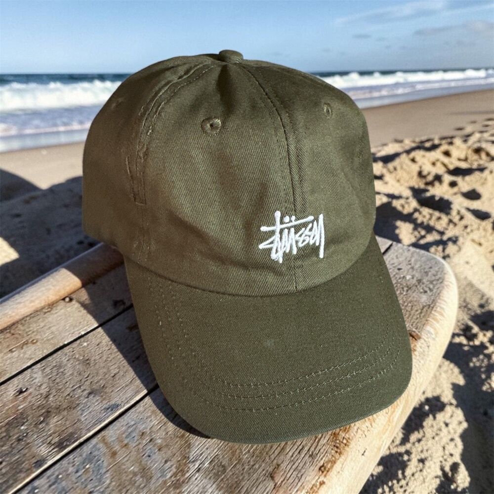 STÜSSY "Basic Stock" Low Pro Cap – Forest Green NWT